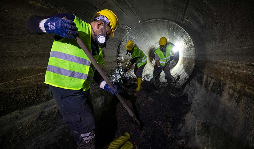 Yer altındaki temizlik Körfez’e nefes aldırıyor
