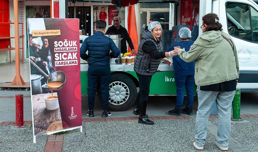 15 bin kişiye sıcak çorba