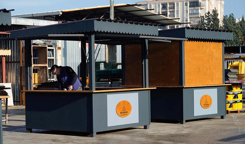 Mısır ve kestane tezgâhları yenilendi