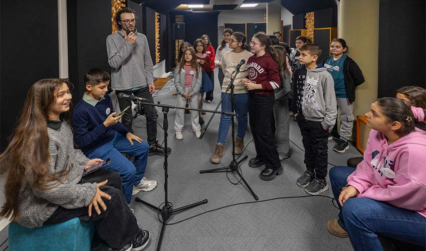 Çocuk Meclisi üyeleri Stüdyo Kültürpark’ta kayıt yaptı