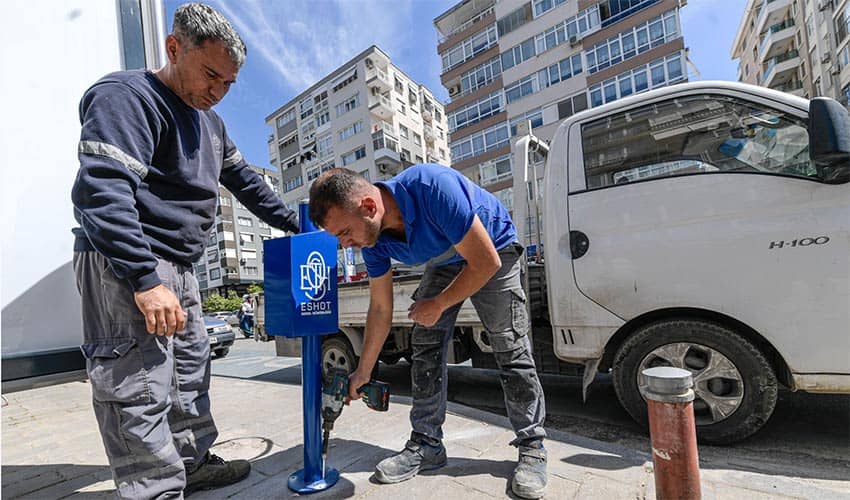 Duraklarda temizlik hareketi